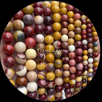 Piedra preciosa de forma redonda Howlita Rohdonita Piedra cristalina Varios tipos de piedras curativas para joyería DIY