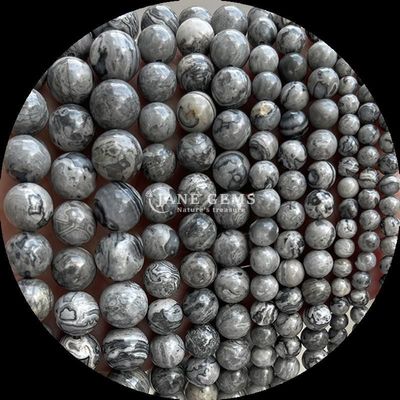 Perlas de gemas de forma redonda 8 mm Natural para B2B Distribuidores de piedras preciosas Varios Cristales de piedras curativas Zebra Jasper Amazonita y más para bricolaje