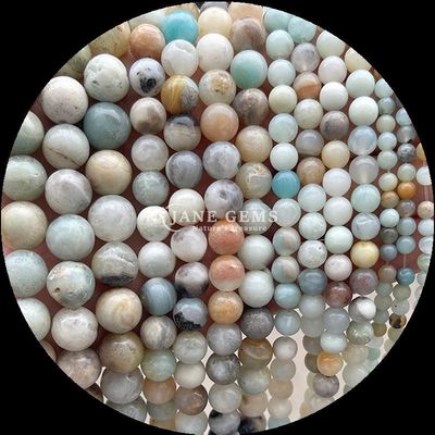 Perlas de gemas de forma redonda 8 mm Natural para B2B Distribuidores de piedras preciosas Varios Cristales de piedras curativas Zebra Jasper Amazonita y más para bricolaje
