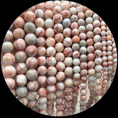 Perlas de gemas de forma redonda 8 mm Natural para B2B Distribuidores de piedras preciosas Varios Cristales de piedras curativas Zebra Jasper Amazonita y más para bricolaje