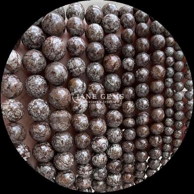 8 mm de piedra preciosa pulida cuentas de hematita yooperlita y más diversos tipos de cristal piedra curativa hilos de cuentas sueltas para accesorios de moda