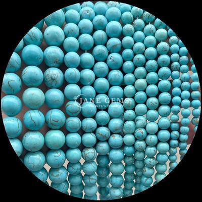 Técnica pulida Gemas redondas de corte Perlas en cristal de piedra curativa multicolor Dalmata Jaspe de piedra de lava hebras sueltas de perlas para accesorios de cabello con perlas