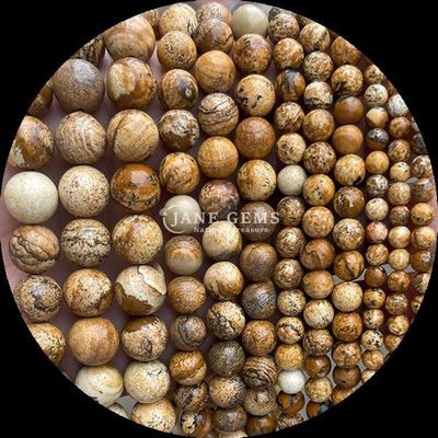 Perlas de piedras preciosas de forma redonda Varias piedras curativas naturales de oro piedra arenisca labradorita hilos de perlas sueltas para los requisitos de sus clientes