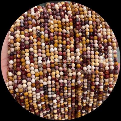Fabricación de joyas con perlas de gemas de bricolaje Color de piedra preciosa de mercado redonda con facetas de morganita cristal de cuarzo claro curativo de gemas sueltas