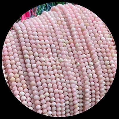 Actualice su joyería DIY con gemas de forma redonda y piedra preciosa natural varias piedras curativas de cristal natural dalmataña jaspe turmalina suelta mini facetas de cuerdas