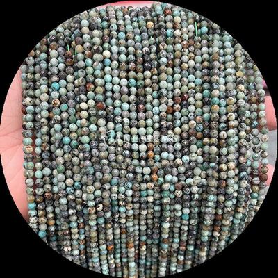 Actualice su joyería DIY con gemas de forma redonda y piedra preciosa natural varias piedras curativas de cristal natural dalmataña jaspe turmalina suelta mini facetas de cuerdas