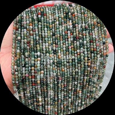 8 mm Multicolor Perlas de piedra preciosa Rojo Jaspe Ojo de tigre Mini Faceted Cristal Curación hilos de perlas sueltas para diseño y producción de joyas