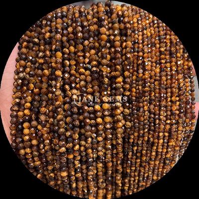 8 mm Multicolor Perlas de piedra preciosa Rojo Jaspe Ojo de tigre Mini Faceted Cristal Curación hilos de perlas sueltas para diseño y producción de joyas