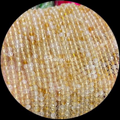 Perlas de gemas redondas La mejor opción para la fabricación de joyas y accesorios personalizados Varios tipos de rubí Zoisite Fresa Cuarzo Mini Facetado Películas sueltas de perlas cristalinas piedras curativas