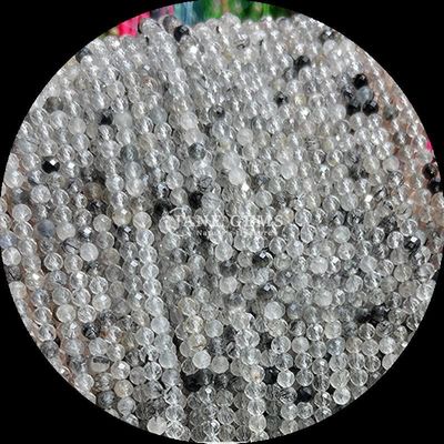 Perlas de piedras preciosas naturales Amazonita Negro Rutilado Cuarzo Varios Tipos Cristal Mini Facetado Perlas sueltas variadas Requisitos de colores