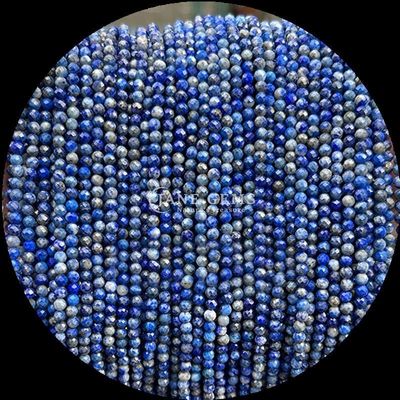 Origen Collares Gemas Perlas Prehnita Lapiz Lázuli Mini Facetado Filamentos de perlas sueltas adecuadas para diversos colores