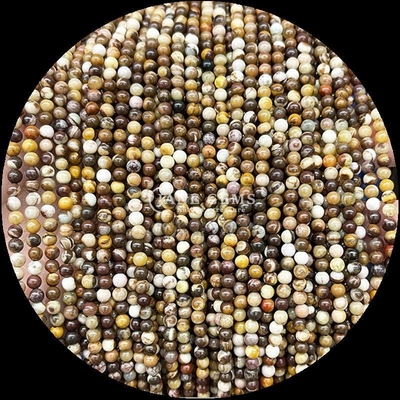 Técnica piedra preciosa pulida de forma redonda jardín cuarzo hilos de cuentas sueltas para diseños de joyas exquisitas