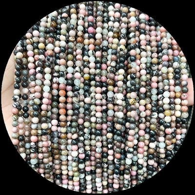 Técnica piedra preciosa pulida de forma redonda jardín cuarzo hilos de cuentas sueltas para diseños de joyas exquisitas